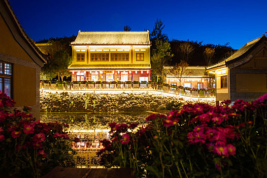 西部长青旅游度假区夜景