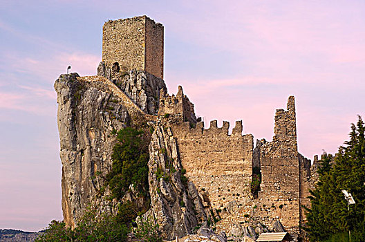 城堡,克鲁赛罗,别墅,自然,公园,哈恩省,安达卢西亚,西班牙,欧洲