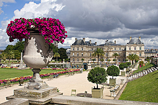 法国,巴黎,地区,卢森堡花园,宫殿,卢森堡,参议院