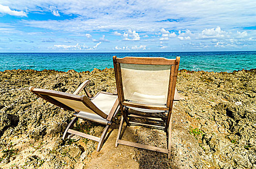 加勒比,沙滩椅