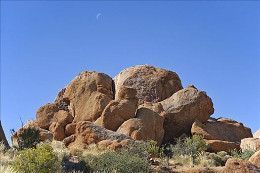 花冈岩,石头,南,纳米比亚,非洲