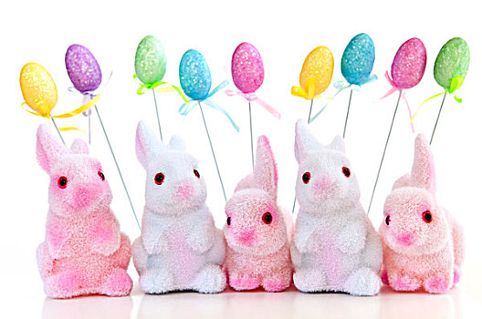 可爱,复活节兔子,玩具,气球,隔绝