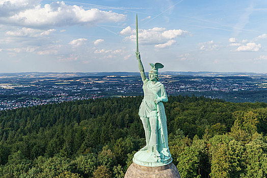 赫尔曼,纪念建筑,树林,北莱茵威斯特伐利亚,德国,欧洲