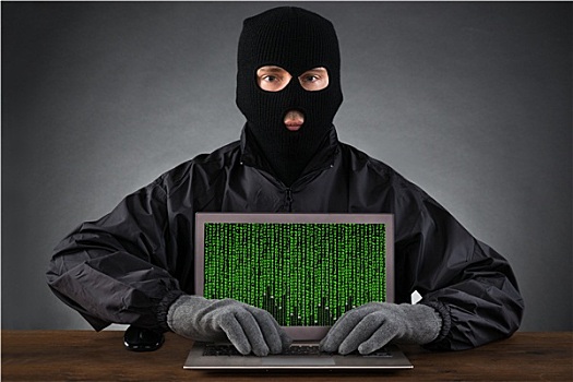 黑客,打字,笔记本电脑,二进制码