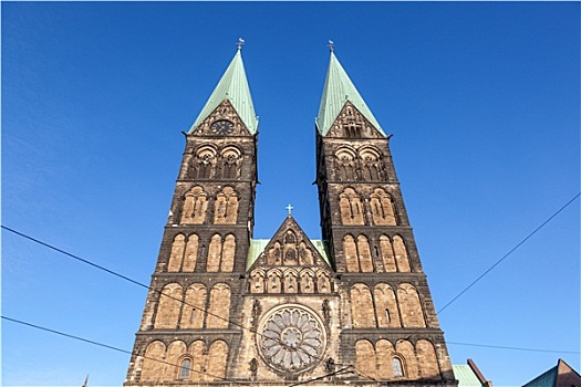 大教堂,城市,不莱梅,德国