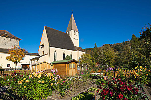 教堂,毕硕斯沃芬,区域,萨尔茨堡,奥地利,欧洲