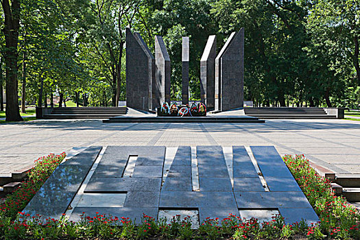 二战,纪念,床,荣耀,公园,拉脱维亚,北欧