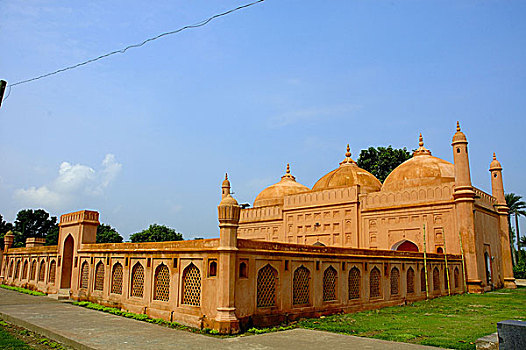 沙阿,清真寺,莫卧尔王朝,建造,孟加拉,六月,2006年