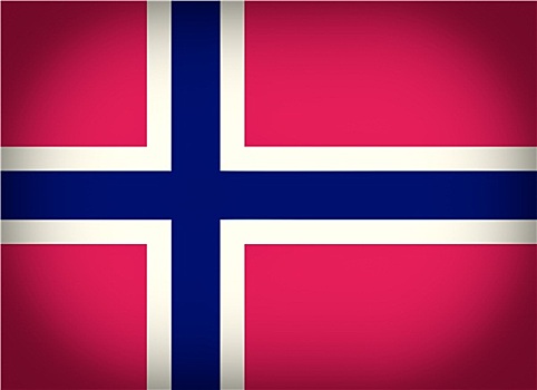 复古,看,旗帜,挪威
