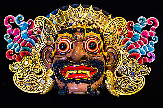 巴厘岛,面具,房子,木偶,乌布,印度尼西亚