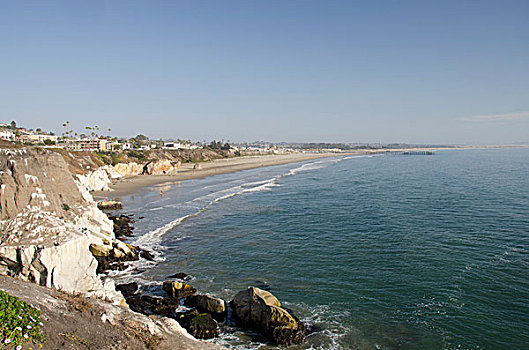 美国,加利福尼亚,太平洋海岸,岩石,沿岸,俯视