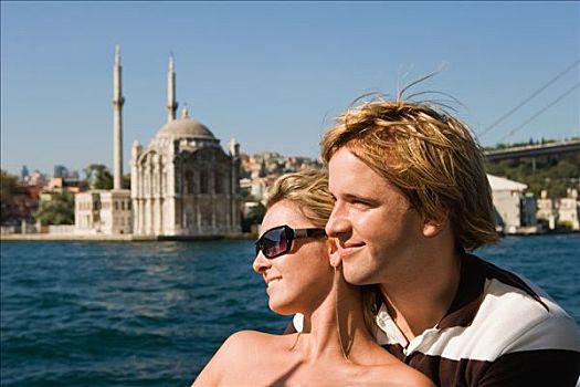 年轻,情侣,度假,伊斯坦布尔