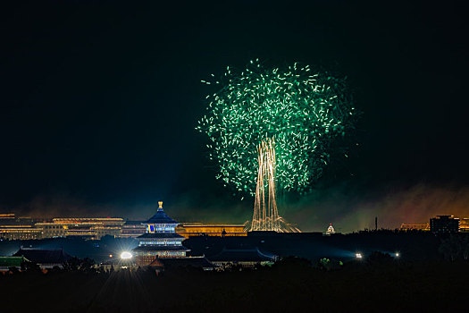 建国七十周年烟花表演