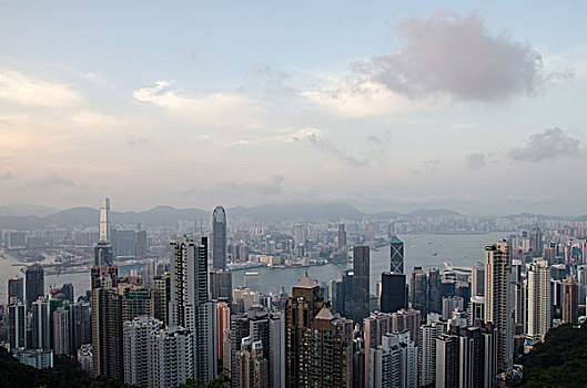 香港太平山远眺