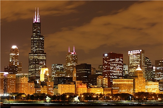 芝加哥,夜晚