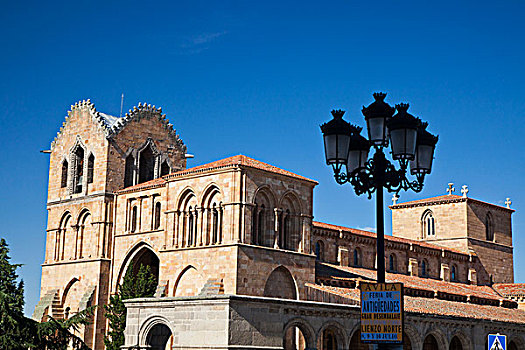 西班牙,卡斯蒂利亚,区域,阿维拉省,大教堂,建筑