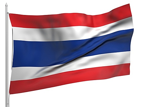 飞,旗帜,泰国,国家