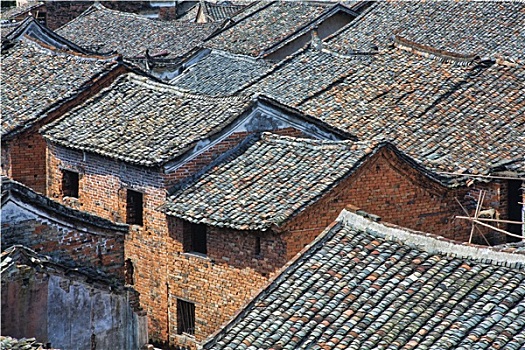 屋顶,古镇,湖南,中国