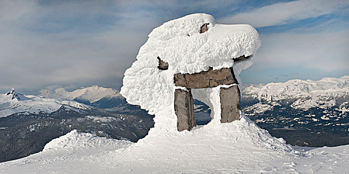 积雪,建筑,不列颠哥伦比亚省,加拿大
