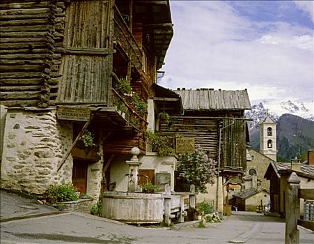法国,阿尔卑斯山,圣徒,乡村