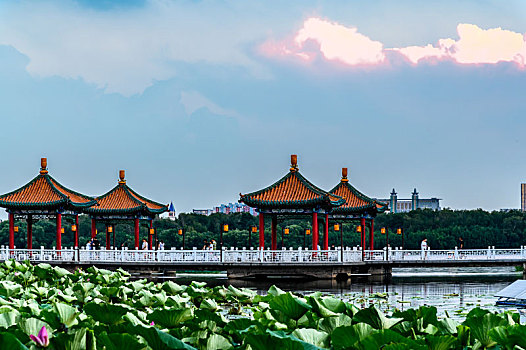 中国长春南湖公园景观