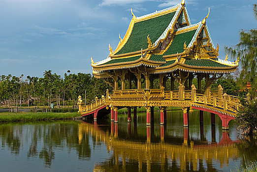 古桥,户外,博物馆,泰国