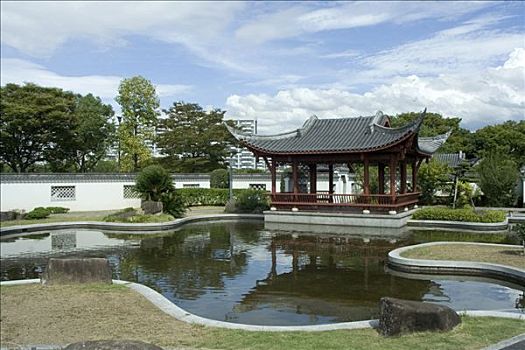 中式花园,广岛,日本