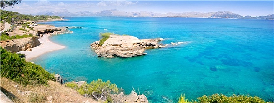 马略卡岛,干盐湖,透明,青绿色,水