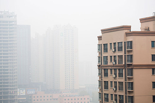 城市雾景