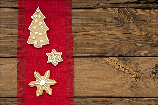 星,圣诞树,姜料面包,背景