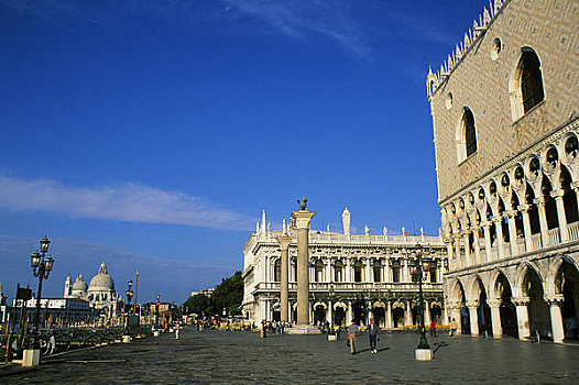 意大利,威尼斯,总督宫,柱子