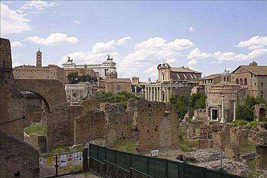 古遗址,建筑,古罗马广场,罗马,意大利