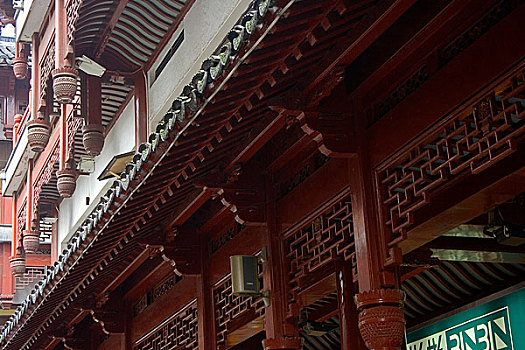拍摄于亚洲,中国,上海,城隍庙,2005年7月