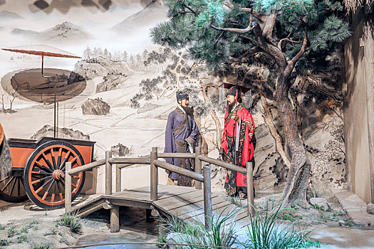 南京,中国科举博物馆君王访贤场景雕塑