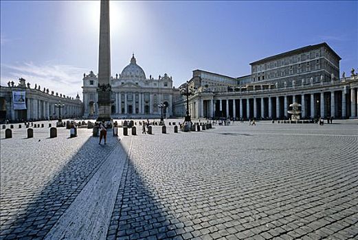 圣彼得大教堂,梵蒂冈,宫殿,圣彼得广场,梵蒂冈城,罗马,意大利,欧洲
