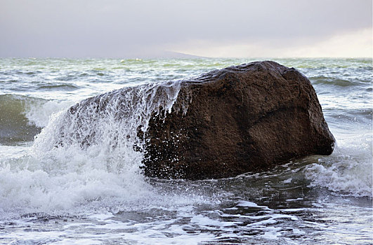 石头,海浪