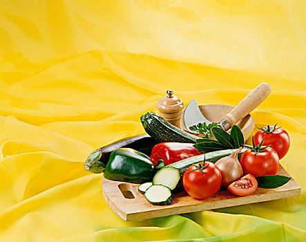 蔬菜,案板