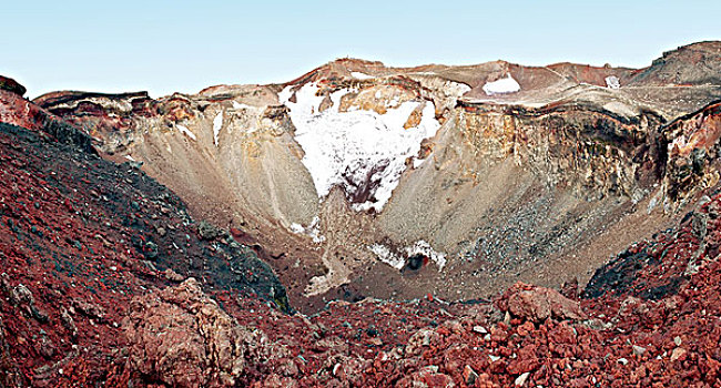 火山口,山,富士山