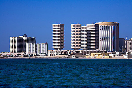 建筑,水岸,的黎波里,利比亚