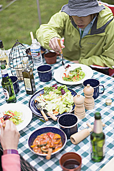 食物,室外,野餐桌