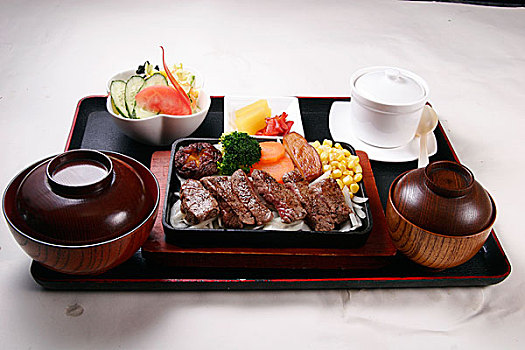 日式牛柳铁板套餐