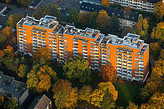 公寓楼,市场,鲁尔区,北莱茵威斯特伐利亚,德国