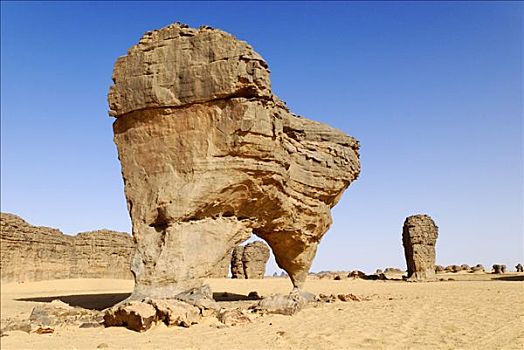岩石构造,阿尔及利亚,北非,非洲
