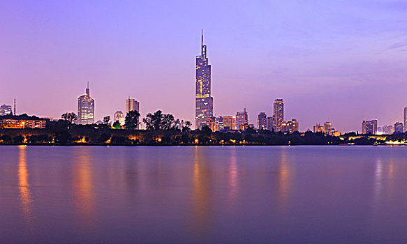 南京玄武湖夜景
