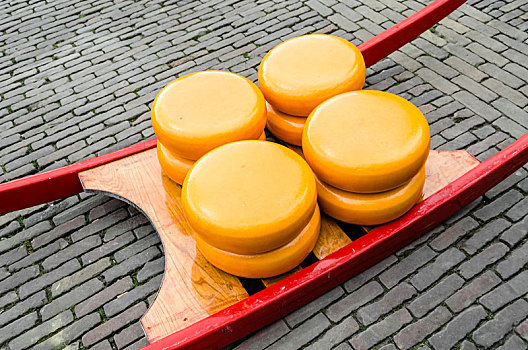 传统,荷兰,奶酪,市场,阿克马镇