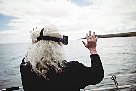 渔民,虚拟现实,玻璃,渔船