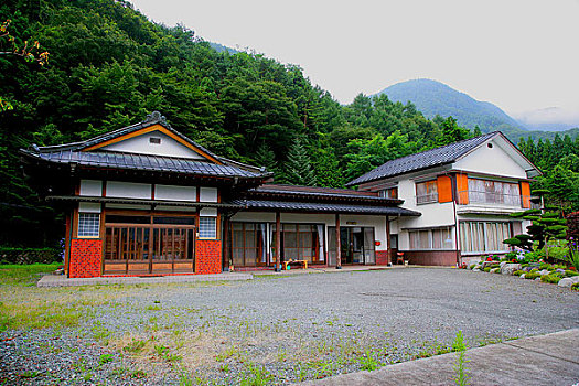 日本山梨县河口湖民居