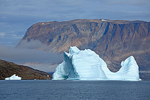 冰山,峡湾,格陵兰