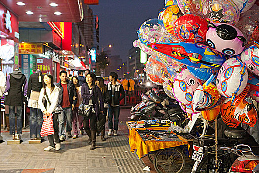 市区,城市,夜晚,广东,中国