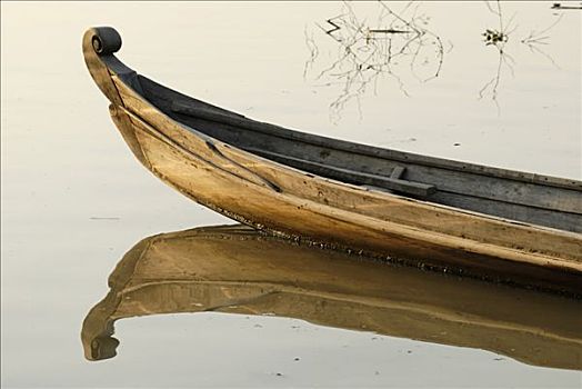 传统,渔船,伊洛瓦底江,缅甸,东南亚